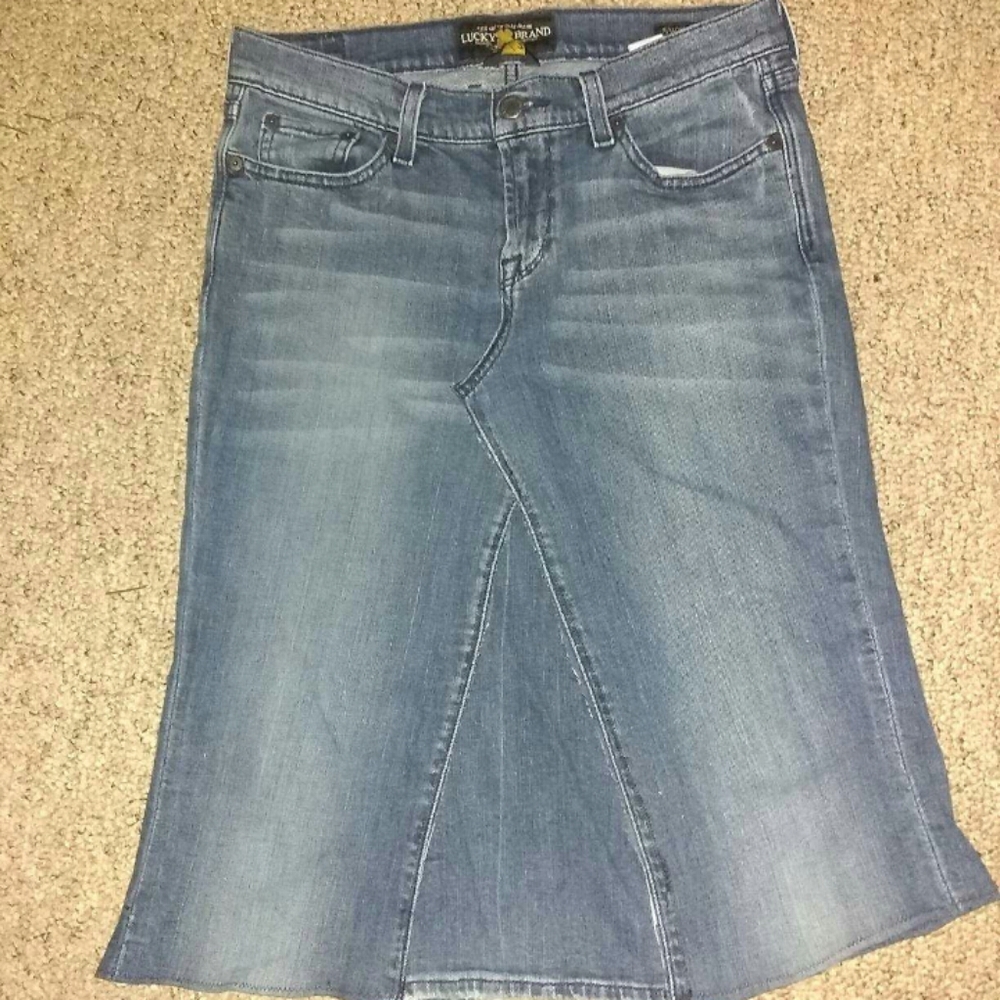 Blue jean skirt